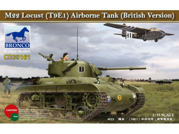 Bronco maquette militaire CB 35161 M22 Locust (T9E1) Airborne Tank (British Version) 1/35