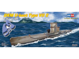 HOBBY BOSS maquette sous marin 87009 U-Boat type VIIC 1/700