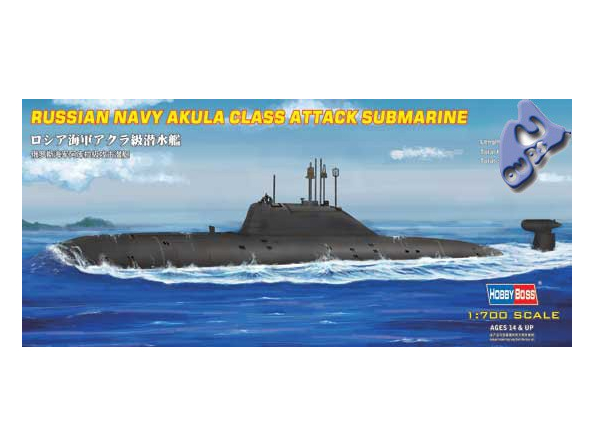 HOBBY BOSS maquette sous marin 87005 AKULA Class 1/700