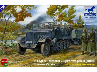 Bronco maquette militaire CB 35041 SdKfz 6 - Mittlerer Zugkraftwagen 5t (BN9b) Pioneer Version 1/35