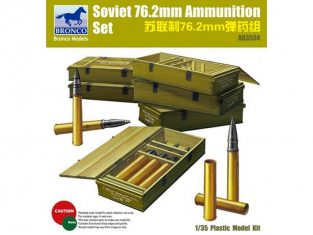 Bronco maquette militaire AB 3534 set de munitions 76,2mm sovietiques 1/35