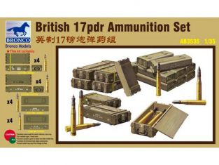 Bronco maquette militaire AB 3535 British 17pdr Ammunition Set 1/35