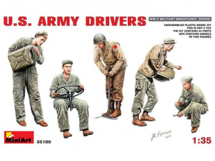 Mini Art personnages militaires 35180 CONDUCTEURS US ARMY WWII 1/35