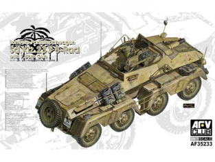 afv club maquette militaire AF35233 PANZERFUNKWAGEN SD.KFZ. 233 8-RAD avec CANON 75mm 1/35