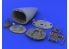 Eduard kit d&#039;amelioration avion brassin 648033 Radar F-16 Fin de production Tamiya 1/48