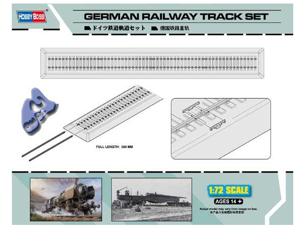 HOBBY BOSS maquette militaire 82902 GERMAN RAILWAYS TRACK SET 1/