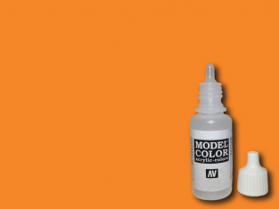 Vallejo Model Color Acrylfarbe Light Orange – 17 Ml, Wasserbasiert, Für Modellbau