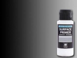 Vallejo Surface Primer 73602 Appret acrylique Polyuréthane Noir 60ml