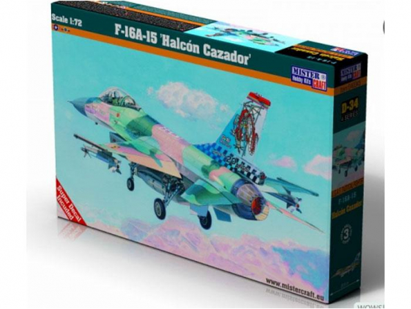 MASTER CRAFT maquette avion 040345 GENERAL DYNAMICS F-16A-15 HALCON CAZADOR 1/72