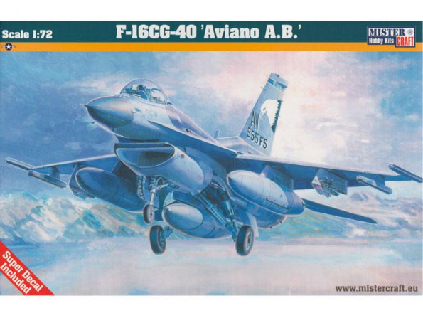 MASTER CRAFT maquette avion 040901 GENERAL DYNAMICS F-16CG-40 AVIANO AIR BASE (ITALIE) 1999 1/72