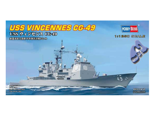 HOBBY BOSS maquette bateau 82502 USS VINCENNES CG-49 1/700