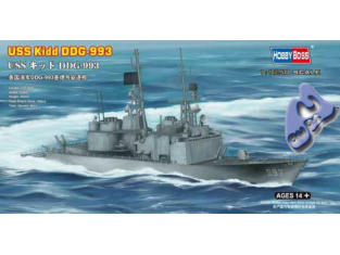 HOBBY BOSS maquette bateau 82507 USS KIDD DDG-993 1/700