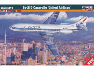 MASTER CRAFT maquette avion 040277 SE-210 CARAVELLE UNITED AIRLINES 1/144