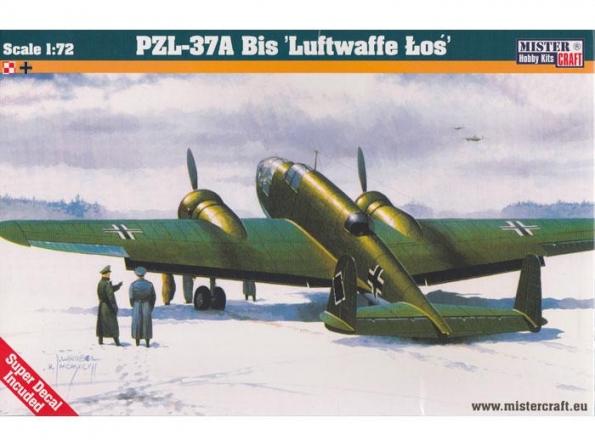 MASTER CRAFT maquette avion 040079 PZL-37A Bis LUFTWAFFE LOS 1/72