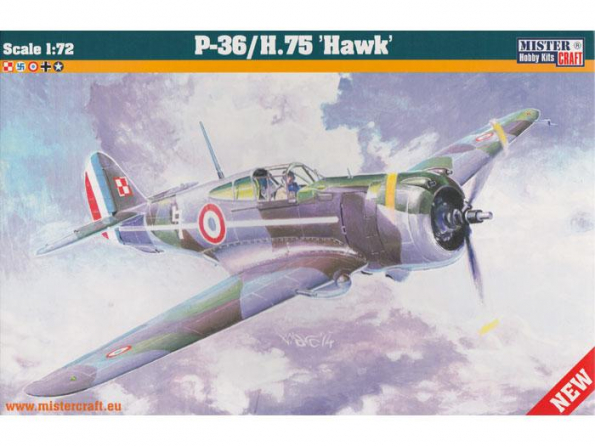 Master CRAFT maquette avion 042141 CURTISS P-36/H.75 HAWK BATAILLE DE FRANCE 1940 1/72