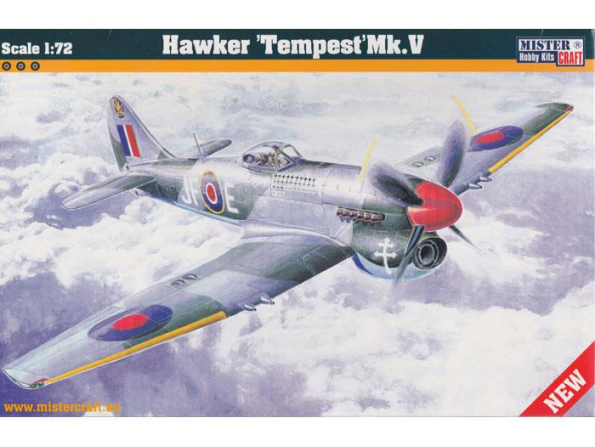 Master CRAFT maquette avion 042134 HAWKER TEMPEST Mk V PIERRE CLOSTERMANN 1/72