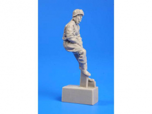 Cmk figurine F35258 Commandant de char us dans la tourelle en tenu d'hivers 1944 1/35