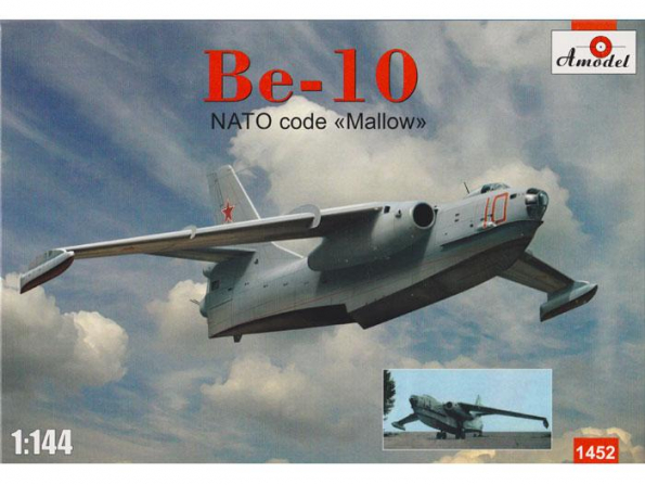 Amodel maquette avion 1452 BERIEV Be-10 MALLOW BOMBARDIER AMPHIBIE SOVIETIQUE 1960 1/144