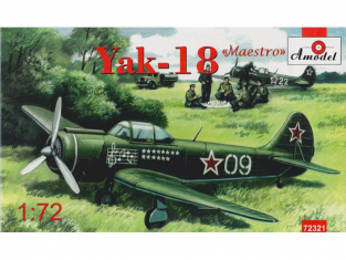 Amodel maquette avion 72321 YAKOVLEV YAK-18 "MAESTRO" AVION D’ENTRAINEMENT 1/72