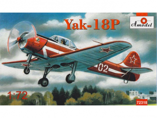 Amodel maquette avion 72318 YAKOVLEV YAK-18P AVION DE VOLTIGE 1/72