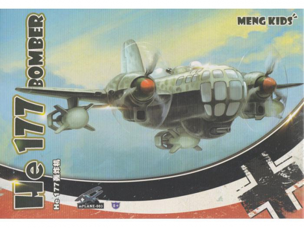 Meng maquette avion MP003s HEINKEL He 177 BOMBER SPECIAL EDITION KITS FOR KIDS SERIE