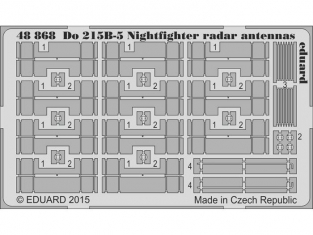 EDUARD photodecoupe avion 48868 Antennes radars Dornier Do 215B-5 Icm 1/48
