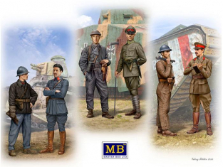 Master Box personnages 35134 SET TANKISTES WWI FRANCE/ALLEMAGNE/GRANDE BRETAGNE 1/35