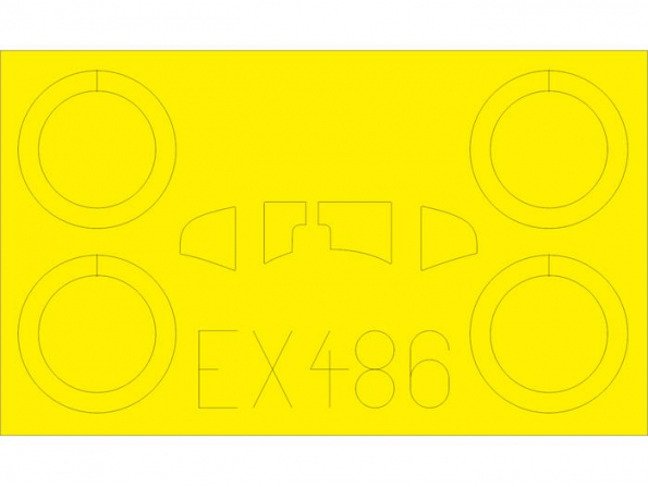Eduard Express Mask EX486 Heinkel He 51B.1 Roden 1/48