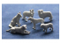 Riich Models maquette militaire RV35021 SET ANIMAUX VOL.3 - 6 CHIENS 1/35