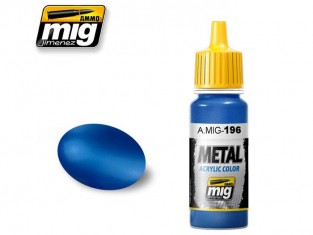 MIG peinture metal 196 Bleu metallique 17ml