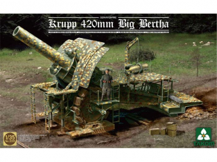 Takom maquette militaire 2035 GROSSE BERTHA CANON SUPER LOURD DE SIEGE 420MM WWI 1/35