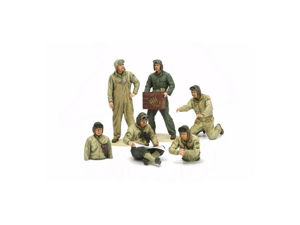 Figurine Peint 1:16 U.Réservoir Équipage Du Char WW2 Commandant avec Funk Art 
