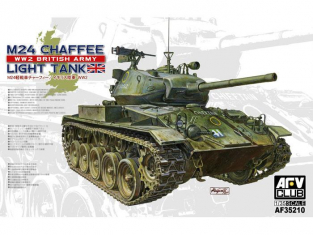 AFV club maquette militaire 35210 US M24 CHAFFEE ARMÉE BRITANNIQUE 1945 1/35