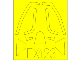 Eduard Express Mask EX493 Spitfire Mk.XVI Bubbletop Weekend Eduard 1/48