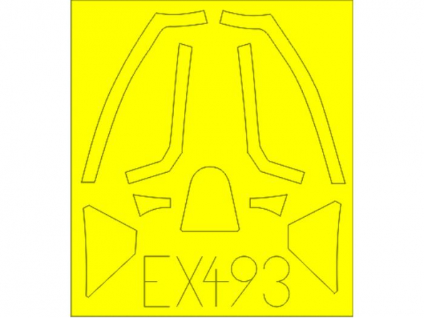 Eduard Express Mask EX493 Spitfire Mk.XVI Bubbletop Weekend Eduard 1/48