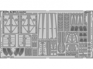 EDUARD photodecoupe avion 48876 Exterieur Junkers Ju 88A-5 Icm 1/48