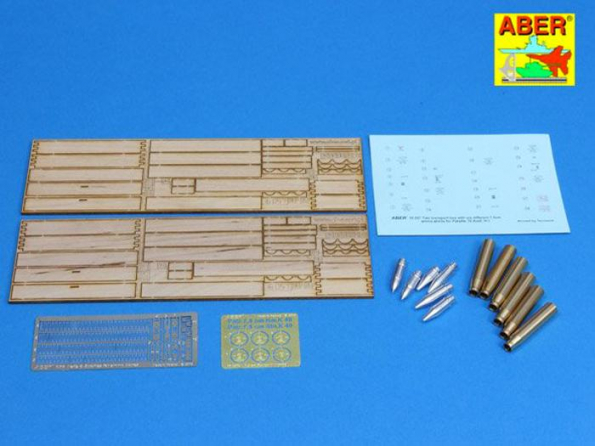 Aber 16057 Deux caisses de transport en bois avec 6 munitions differentes 7,5cm Pzkpfw. IV 1/16