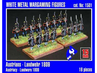 Mirage maquette FIGURINES 1501 Austrians Landwehr 1/72