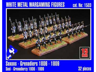 Mirage maquette FIGURINES 1503 Saxons Grenadiers 15mm