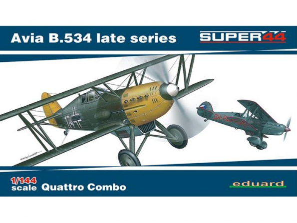 EDUARD maquette avion 4452 Avia B.534 Dernieres series Quattro Combo 1/144