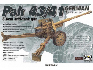 Afv Club maquette militaire 35059 CANON ANTI-CHARS 8.8cm PAK43 ALLEMAND 1/35