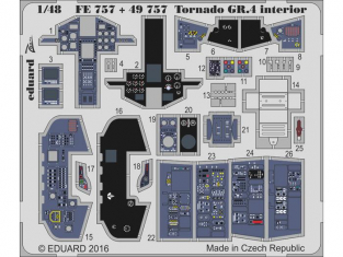 EDUARD photodecoupe avion 49757 Interieur Tornado GR.4 Revell 1/48