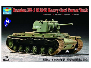 Trumpeter maquette militaire 07231 CHAR LOURD SOVIETIQUE KV-1 1/