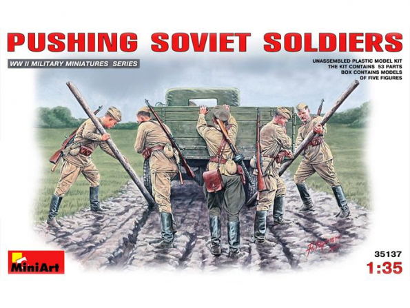 Mini Art personnages militaires 35137 Soldats Sovietiques Poussants 1/35