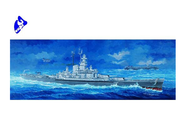 Trumpeter maquette bateau 05306 USS BB-59 " MASSACHUSETTS" 1/350