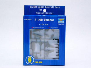 TRUMPETER maquette avion 06220 SET DE 6 AVIONS GRUMANN F-14D TOMCAT 1/350