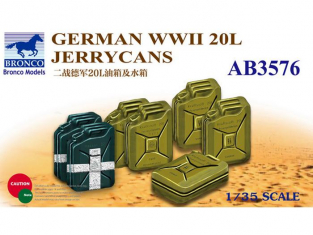 Bronco maquette militaire AB 3576 Jerrycans 20L Allemands WWII 1/35