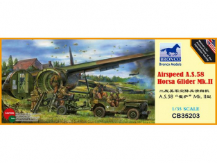 Bronco maquette avion CB 35203 Airspeed A.S.58 Horsa Glider Mk.II 1/35