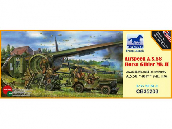 Bronco maquette avion CB 35203 Airspeed A.S.58 Horsa Glider Mk.II 1/35