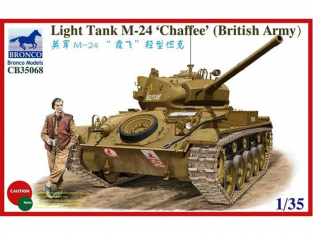 BRONCO maquette militaire 35068 Char leger M-24 Chaffee Armee Britannique 1/35